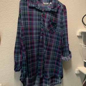 Plaid tunic